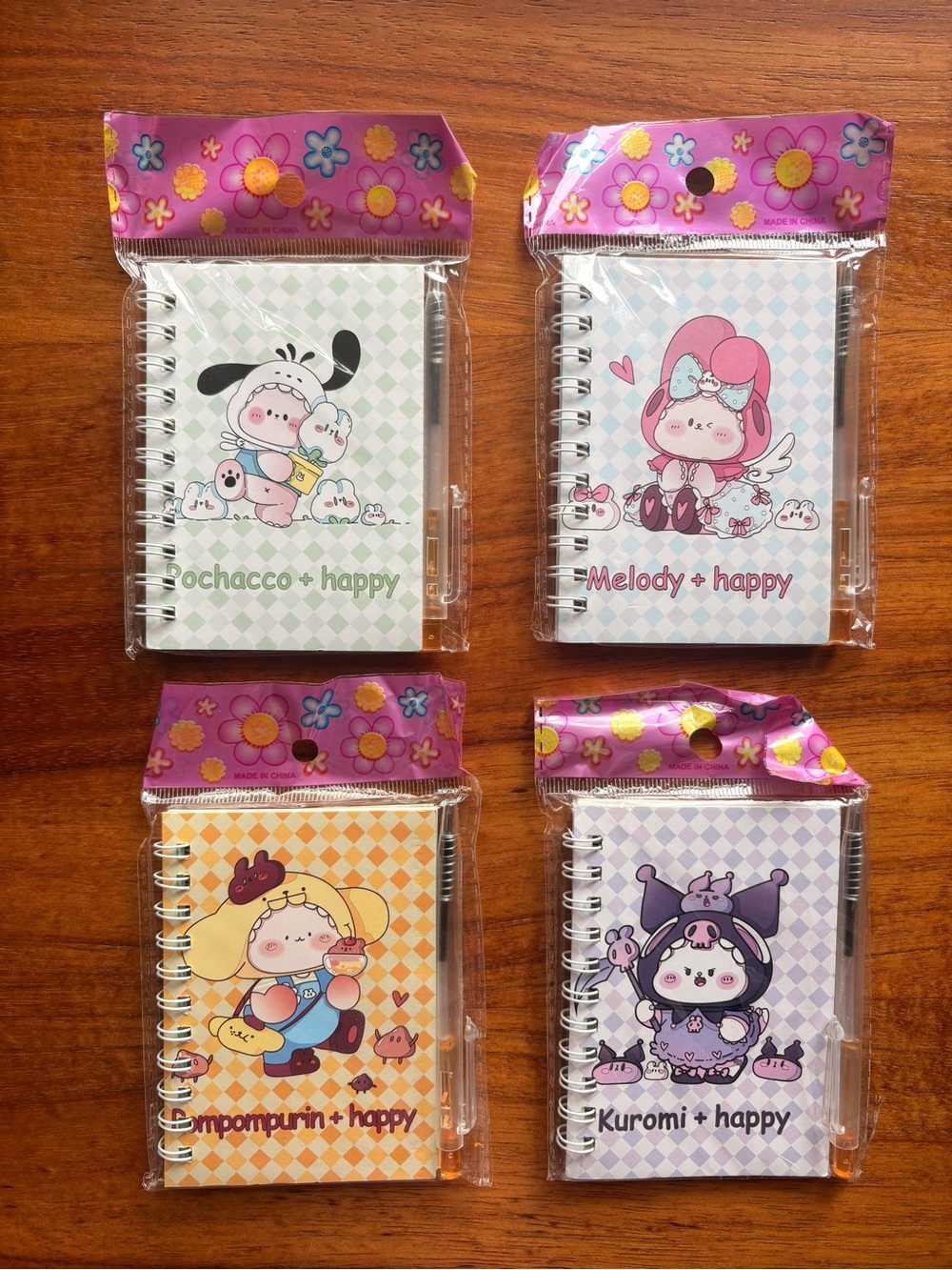 Sanrio Hello Kitty friends collab mini notebook bundle